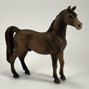 Schleich Brown Arabian Stallion Horse 2007 RETIRED Toy Figurine Action Figure
